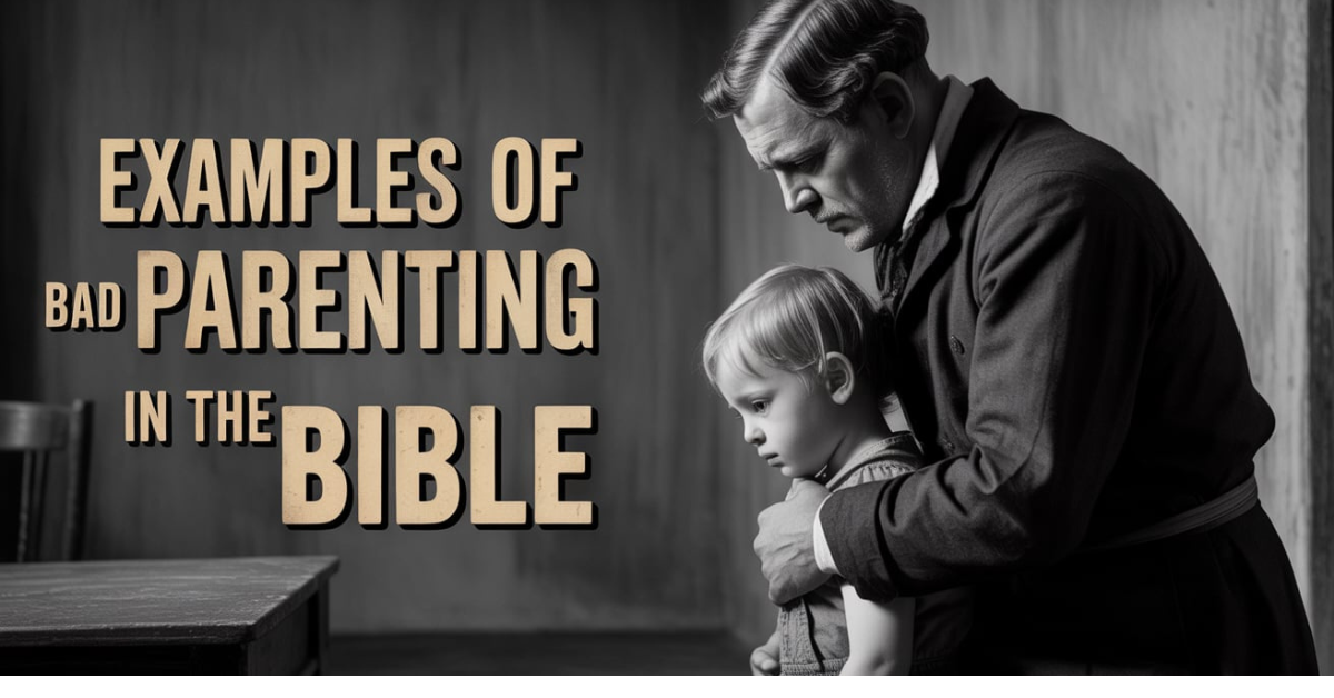 Examples of bad parenting in the bible