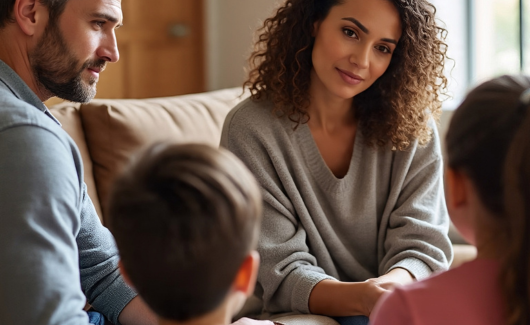 Family Therapy Step Mom Fixing Broken Bonds Together