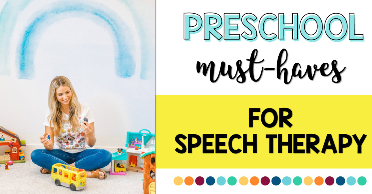 Preschool speech therapy