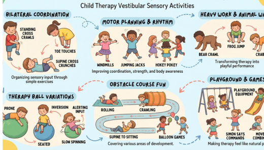 child therapy vestibular sensory activities