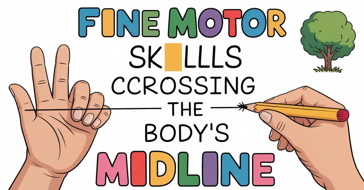 fine motor skills crossing the bodys midline