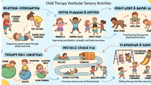 child therapy vestibular sensory activities