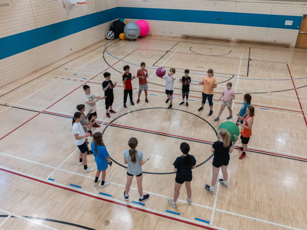 Classroom game guide showing quiet versus loud options like Silent Ball and Buzzer Battle