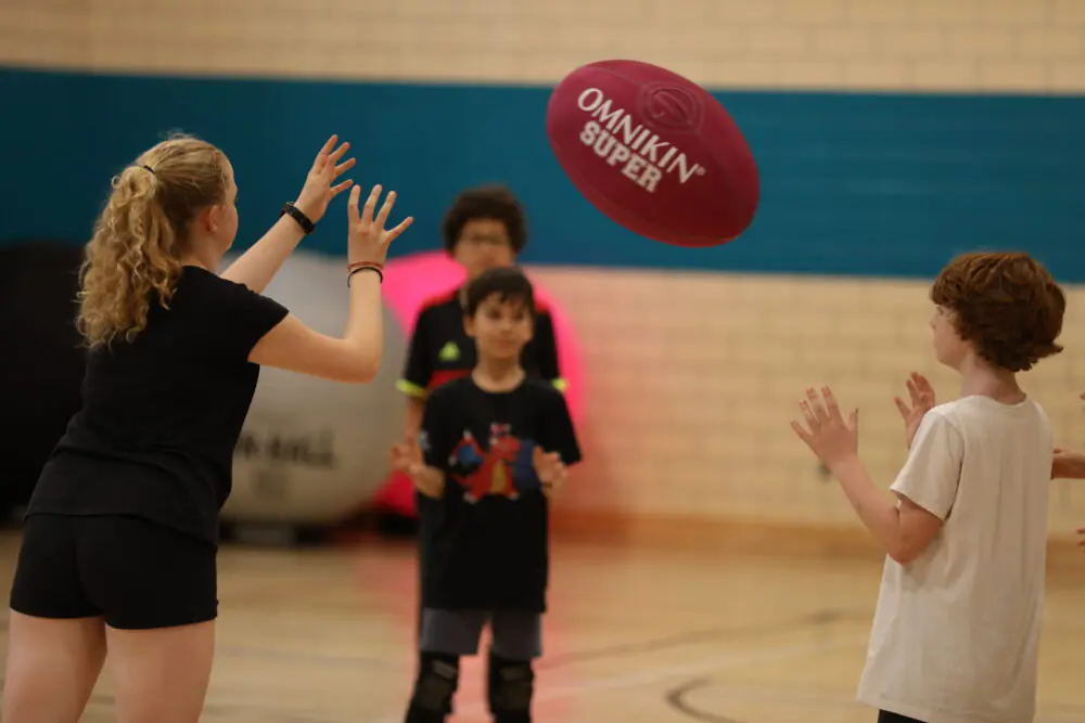 Silent Ball and Four Corners classroom games using one simple prop or open floor space